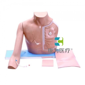 “康為醫療”靜脈介入訓練模型（帶手臂）胸部導管穿刺護理訓練模型,靜脈介入操作模型（帶手臂）中心靜脈插管（PICC）模型