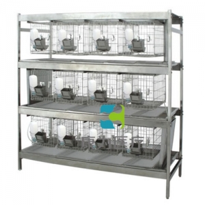 “康為醫療”不銹鋼干養式實驗兔籠（3層×4=12籠）